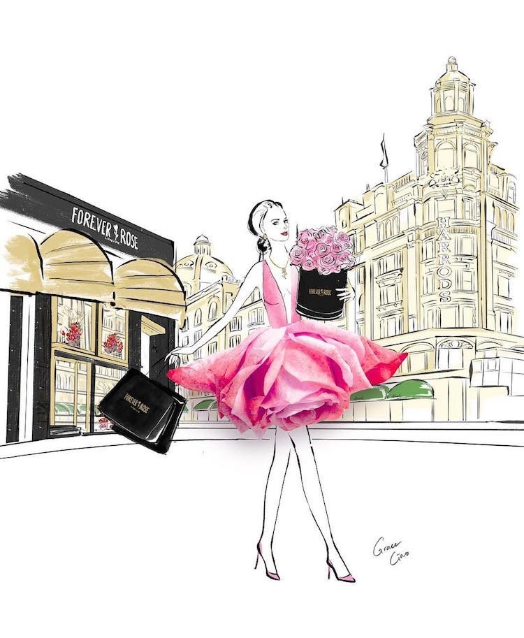 Η Grace Ciao δημιουργεί fashion illustrations με φρέσκα λουλούδια- Φωτογραφία 6