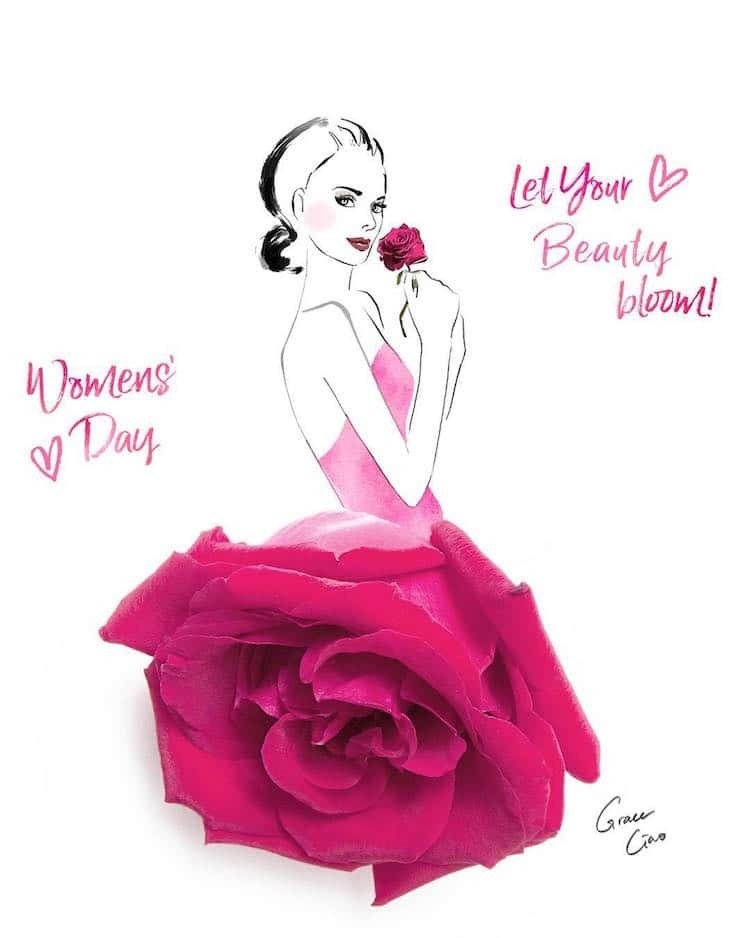 Η Grace Ciao δημιουργεί fashion illustrations με φρέσκα λουλούδια- Φωτογραφία 1