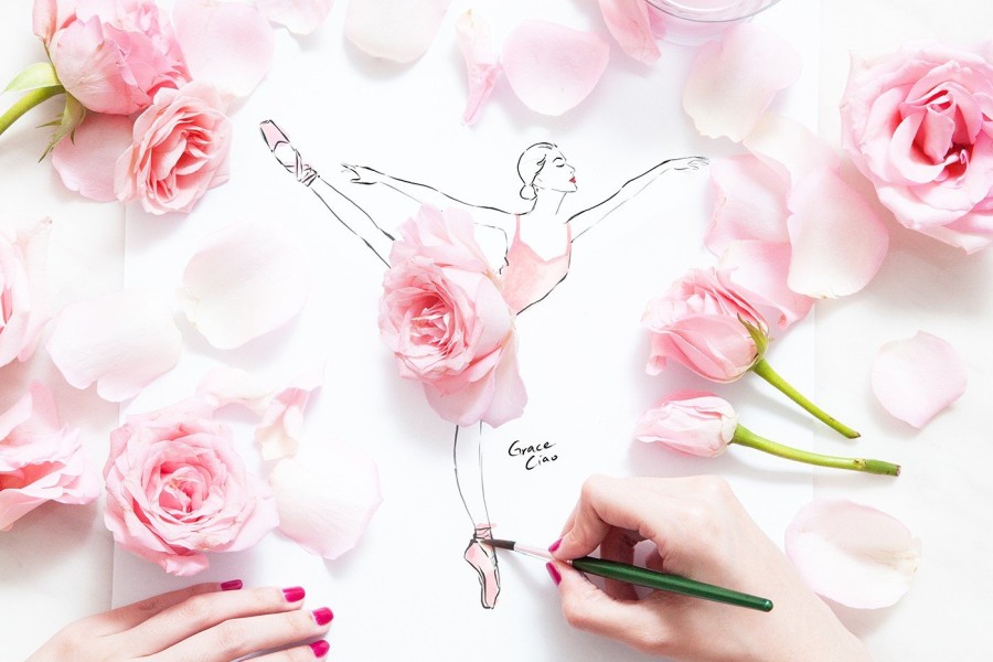 Η Grace Ciao δημιουργεί fashion illustrations με φρέσκα λουλούδια- Φωτογραφία 13