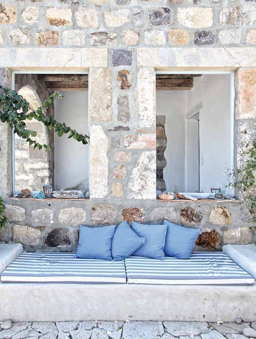 Ένα κουκλίστικο σπίτι στη Σκάλα της Πάτμου σε λευκές και γαλάζιες αποχρώσεις- Φωτογραφία 7