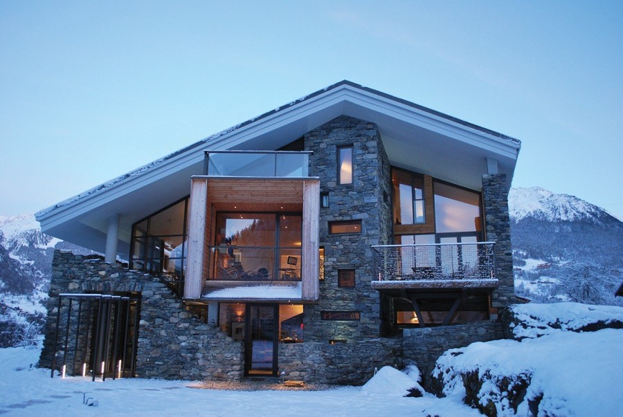 Το Mineral Lodge είναι ένα πέτρινο καταφύγιο των βράχων στη Σαβοΐα- Φωτογραφία 2