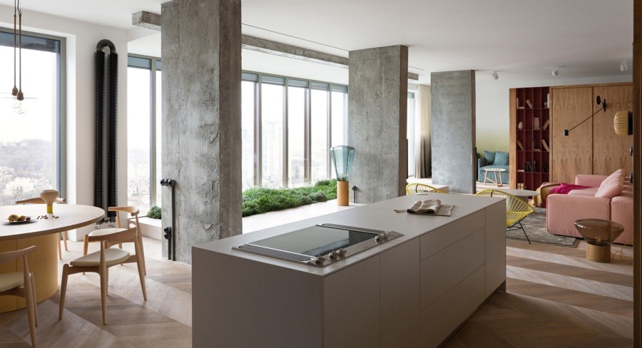  Ένα απόλυτα θηλυκό διαμέρισμα στο Κίεβο πειραματίζεται με τις ζεστές αποχρώσεις- Φωτογραφία 8