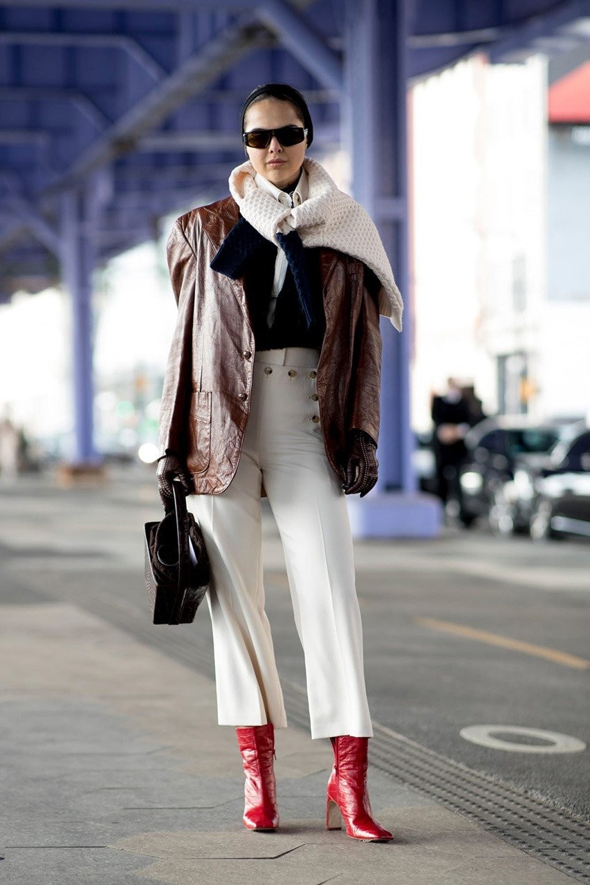 Street style looks από την Εβδομάδα Μόδας της Νέας Υόρκης- Φωτογραφία 64