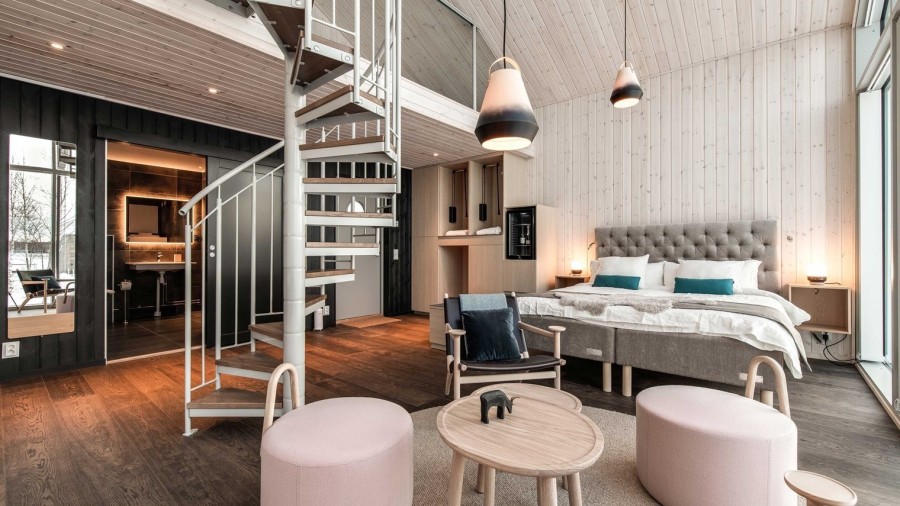 Arctic Bath: Μια ματιά στο ολοκαίνουριο οικολογικό ξενοδοχείο που επιπλέει στον ποταμό Lule της Σουηδίας - Φωτογραφία 1