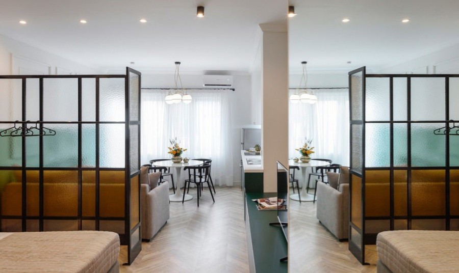 Ένα ρετρό και λειτουργικό διαμέρισμα στο Μοναστηράκι που αποτελείται από απίστευτα φωτεινούς χώρους- Φωτογραφία 6