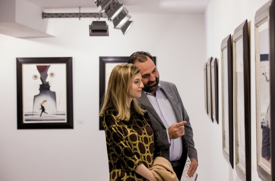 Την ατομική του έκθεση ζωγραφικής παρουσίασε ο διεθνούς φήμης εικαστικός Δημήτρης Γέρος - Φωτογραφία 9