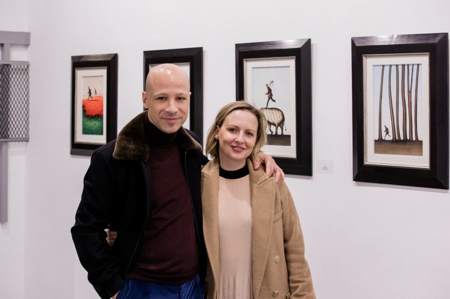 Την ατομική του έκθεση ζωγραφικής παρουσίασε ο διεθνούς φήμης εικαστικός Δημήτρης Γέρος - Φωτογραφία 7