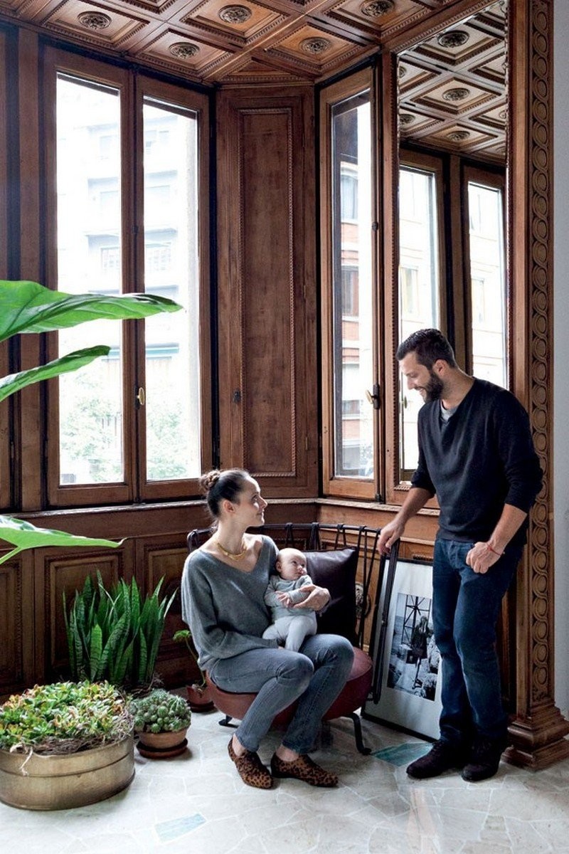 Μια ματιά στη μοναδική art nouveau κατοικία του φωτογράφου Adriano Russo & της συζύγου του Silvia στο Μιλάνο- Φωτογραφία 5