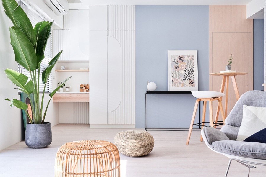 The Power of Pastels: Ένα αιθέριο & ευήλιο διαμέρισμα στην πόλη Taipei της Taiwan- Φωτογραφία 1