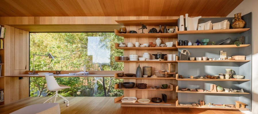 Στο σπίτι του αρχιτέκτονα John Wardle, το ξύλο είναι ο κυρίαρχος του παιχνιδιού- Φωτογραφία 3