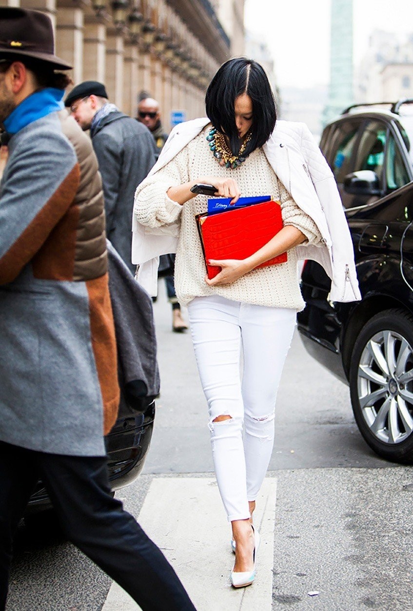 Πείτε ναι στα white jeans τον χειμώνα- Φωτογραφία 2