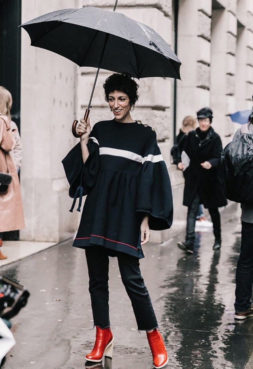 Stylish outfits ακόμα και όταν βρέχει - Φωτογραφία 4