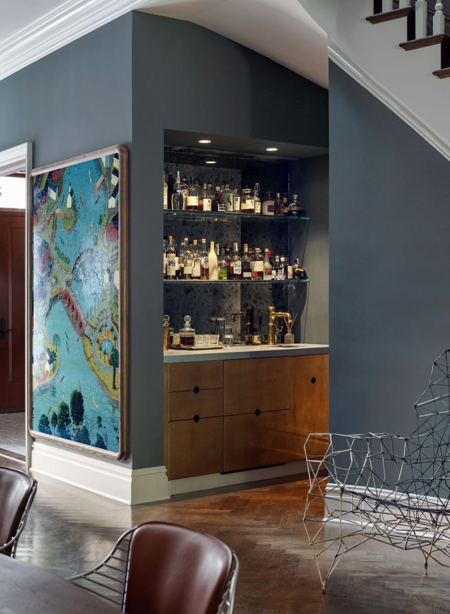 Ένα σπίτι σε μια ιστορική γειτονιά του Manhattan συνδυάζει υπέροχα τις ψυχρές με τις γήινες αποχρώσεις- Φωτογραφία 2