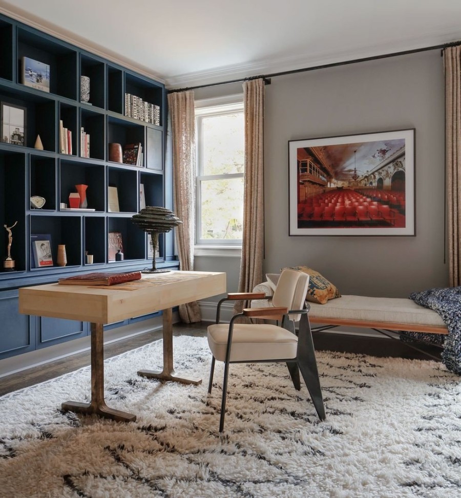 Ένα σπίτι σε μια ιστορική γειτονιά του Manhattan συνδυάζει υπέροχα τις ψυχρές με τις γήινες αποχρώσεις- Φωτογραφία 5