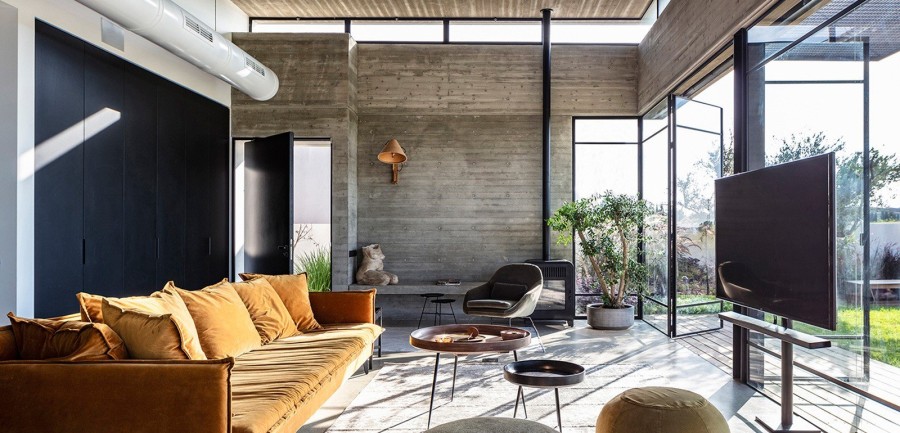 Μια μαγική ισόγεια κατοικία με αδρά βιομηχανικά υλικά και φιλόξενη φωτεινή ατμόσφαιρα- Φωτογραφία 4