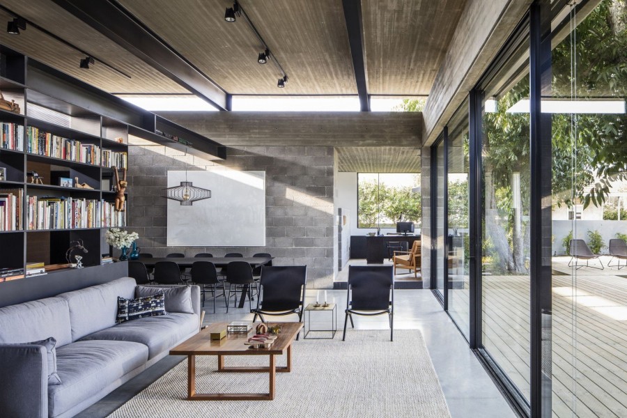 Μια μαγική ισόγεια κατοικία με αδρά βιομηχανικά υλικά και φιλόξενη φωτεινή ατμόσφαιρα- Φωτογραφία 7