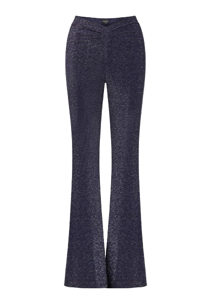  Metallic flare trousers 