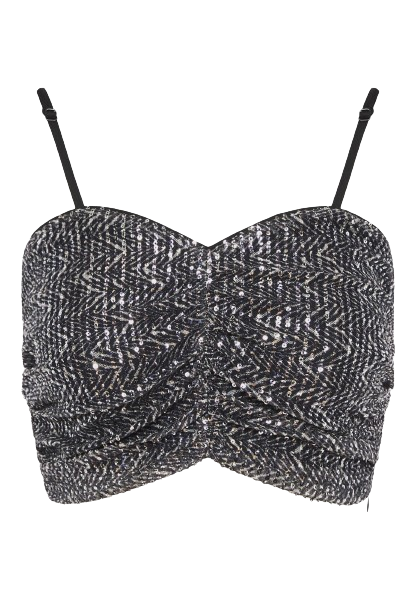  Sequin cropped top 