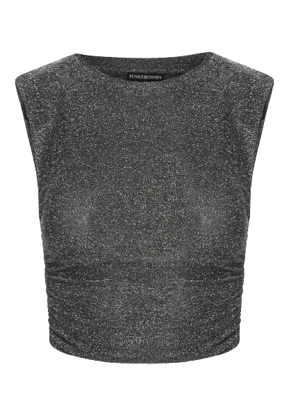  Sleeveless sparkly top 