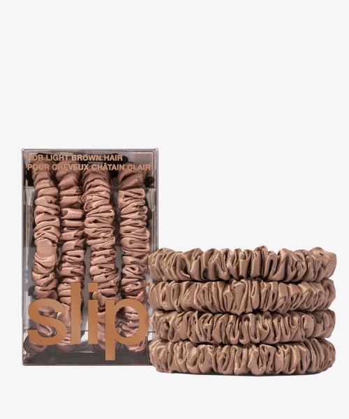  Back To Basics Pure Silk Skinny Scrunchies 