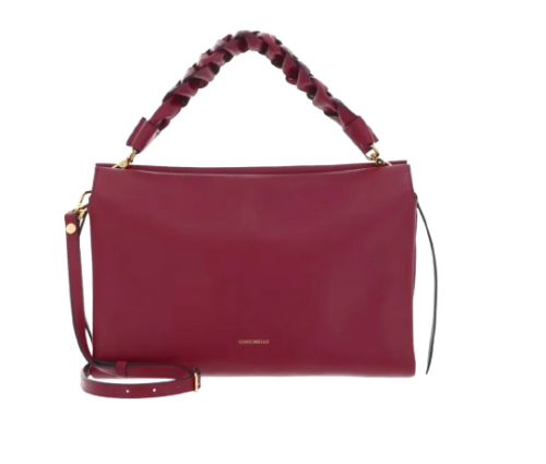  Red leather bag  