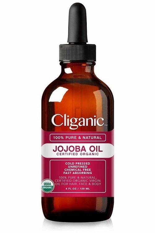  With jojoba oil 
