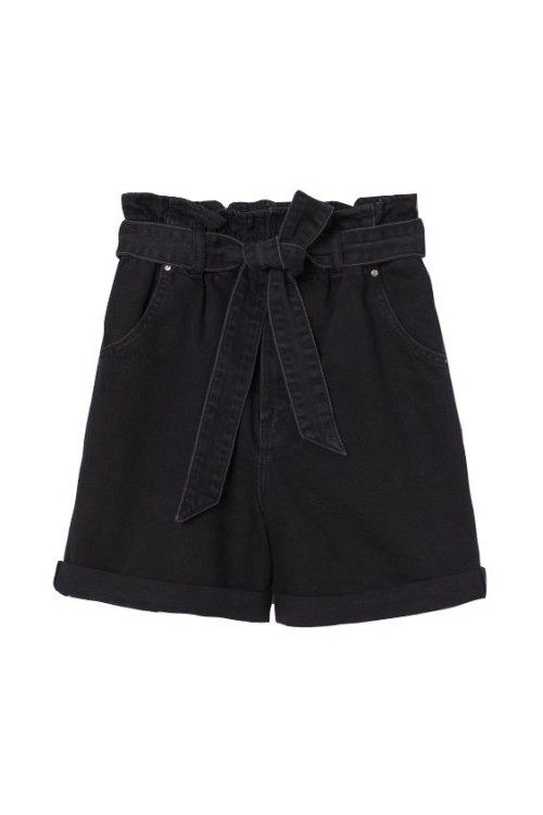  Denim paper bag shorts 