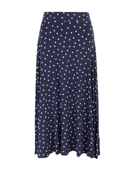  Polka dots midi skirt  