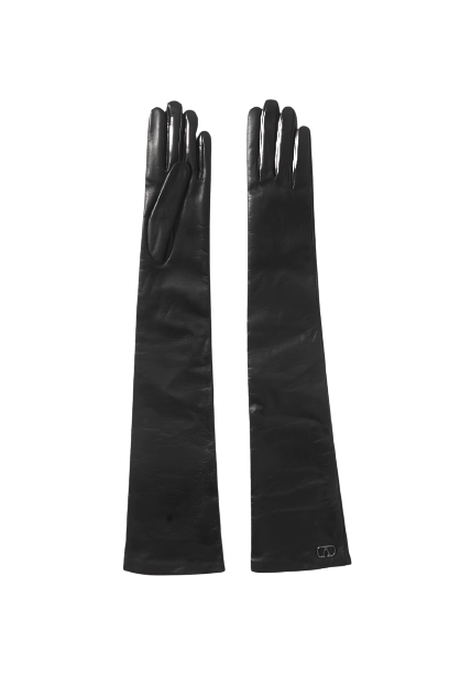  Valentino Garavani embellished leather gloves 