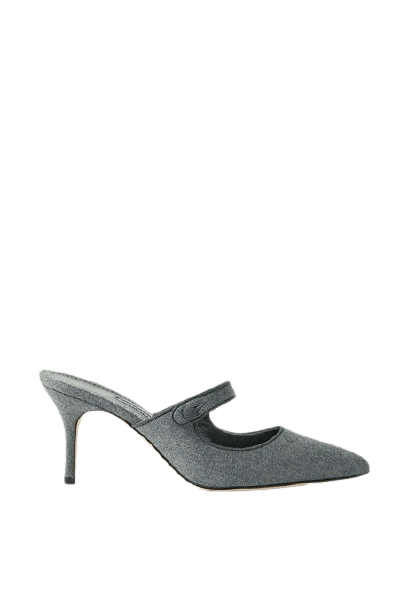  Camparimu grosgrain-trimmed wool mules 