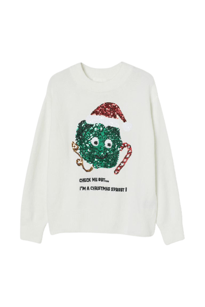  Sequin-motif jumper 