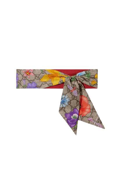  Printed silk-twill scarf 