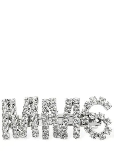  Logo crystal hair clip  