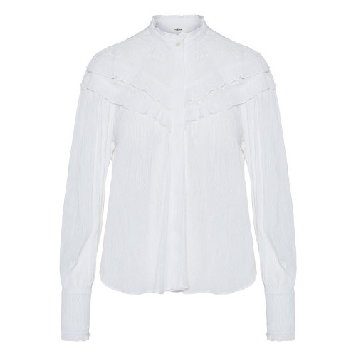  Izae ruffled crinkled shirt 