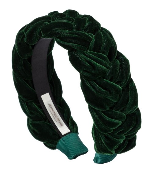  Lorelei plaited velvet headband 