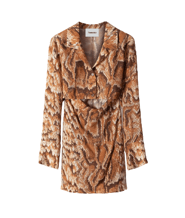  Cupro cut-out mini dress 