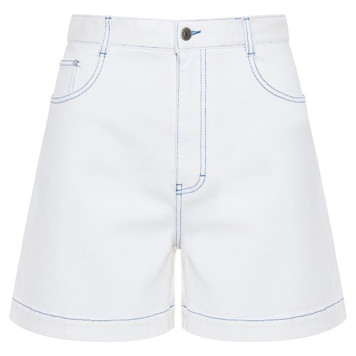  Wide-leg denim shorts 