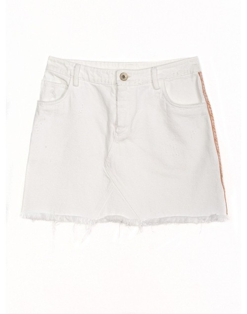  White dream denim mini skirt 