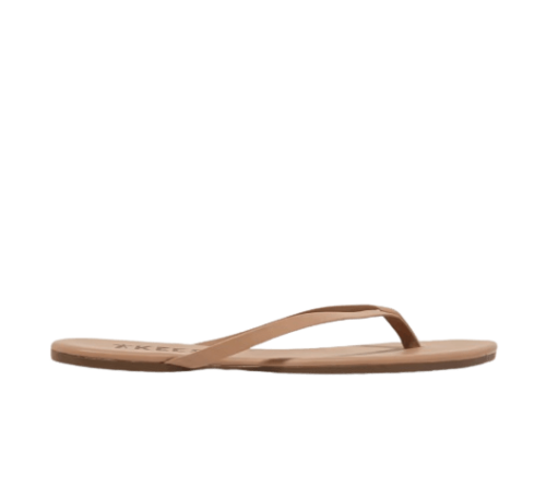  Foundations Matte leather flip flops 