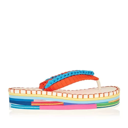  Lou crochet flatform flip flops 
