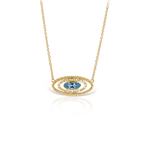  Honeycomb eye necklace 