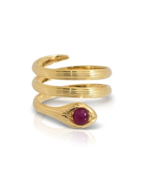  Snake double coil ring 