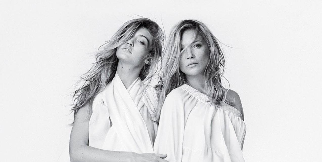 Η Gigi Hadid και η Kate Moss για πρώτη φορά μαζί σε καμπάνια μόδας