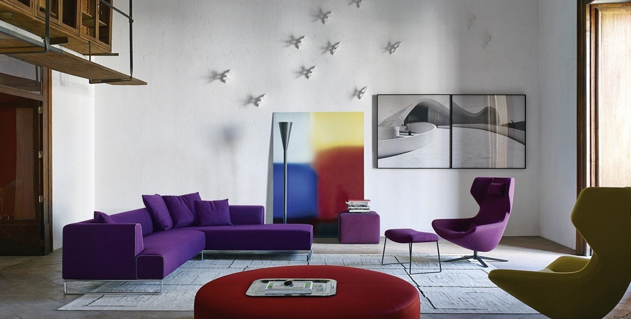 Οι προτάσεις της B&B Italia για το 2018 με έπιπλα σε Ultra Violet χρώμα