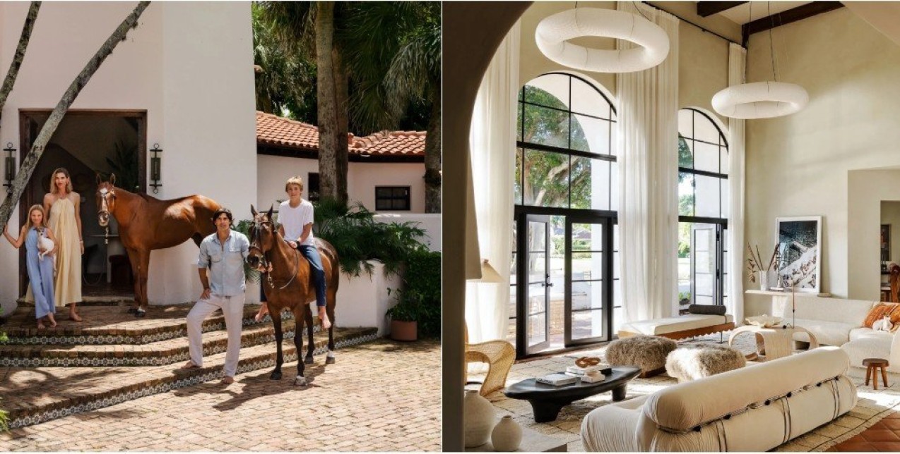 Απολαύστε τη φιλόξενη ατμόσφαιρα στην κομψή κατοικία του Ignacio Nacho Figueras στη Φλόριντα