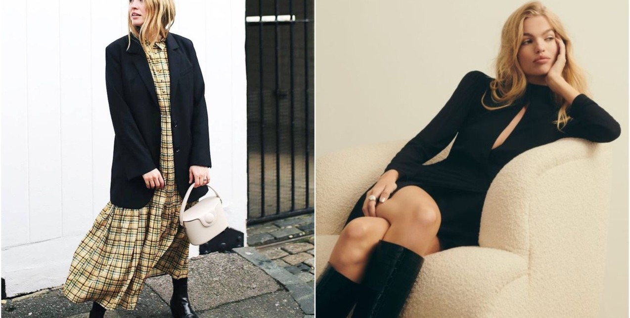 Dress & boots: Οι φθινοπωρινοί συνδυασμοί που λειτουργούν πάντα