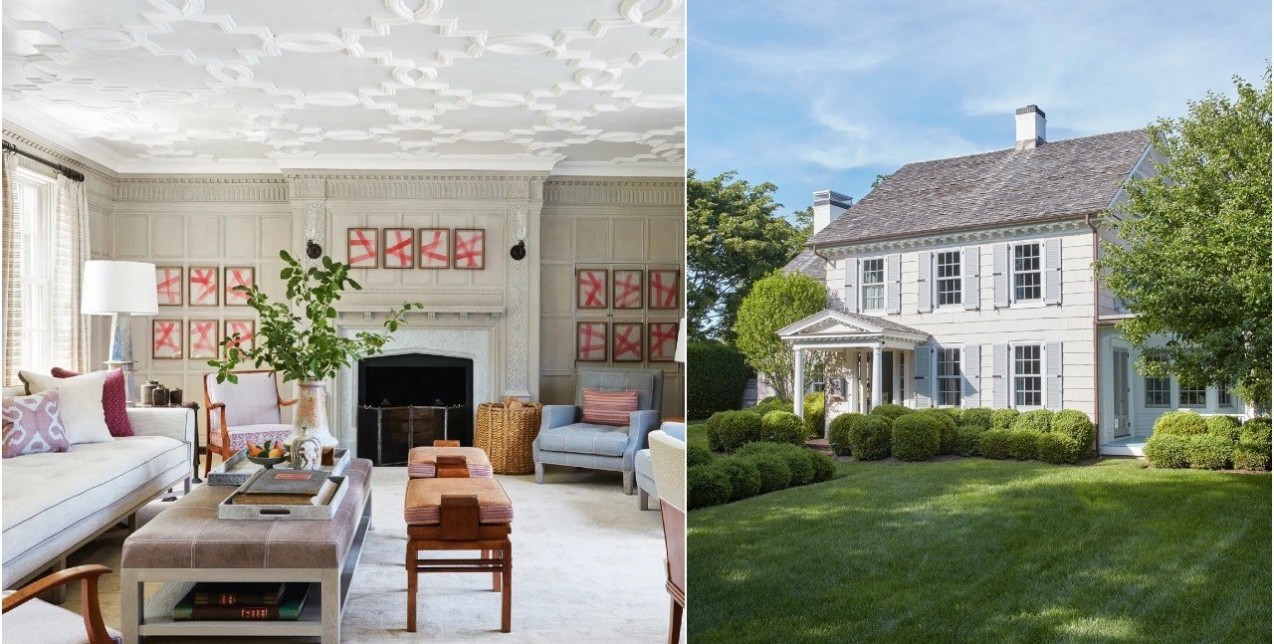 Μια ατμοσφαιρική κατοικία στο Hamptons διακρίνεται για την refined διαμόρφωσή της 