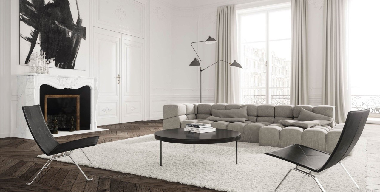 Ένα παριζιάνικο διαμέρισμα του 19ου αιώνα αποκτά σύγχρονη αύρα 