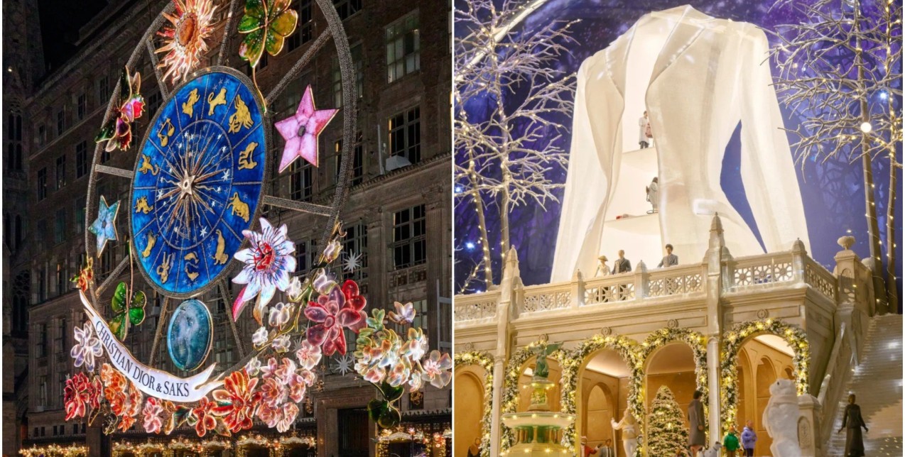 Το Carousel of Dreams του Dior στο Saks «φώτισε» τη Fifth Avenue