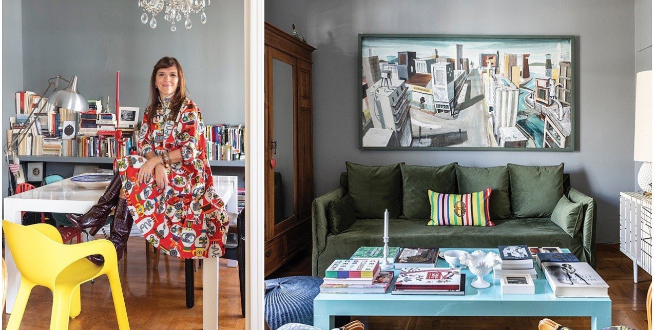 H graphic designer, Θεανώ Πετρίδου, μας υποδέχεται στο μοναδικό σπίτι της στο κέντρο της Αθήνας